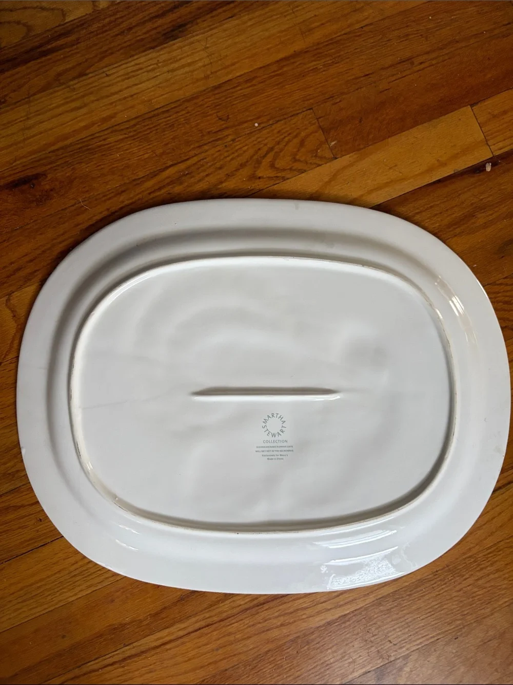 Martha Stewart White Ceramic Turkey Serving Platter